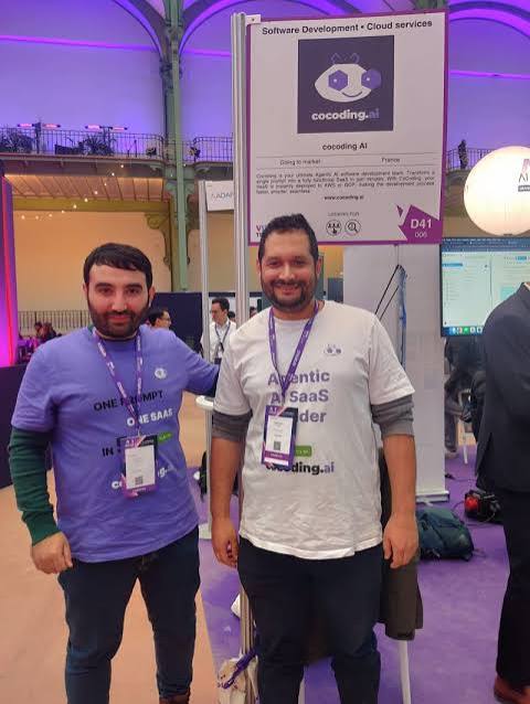 Banner COCODING.AI / Algeria–France / AI-Powered SaaS Development and Software Engineering Platform