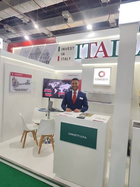 Banner CONCETTI S.P.A. / Italy / Automatic bag packaging and palletizing systems