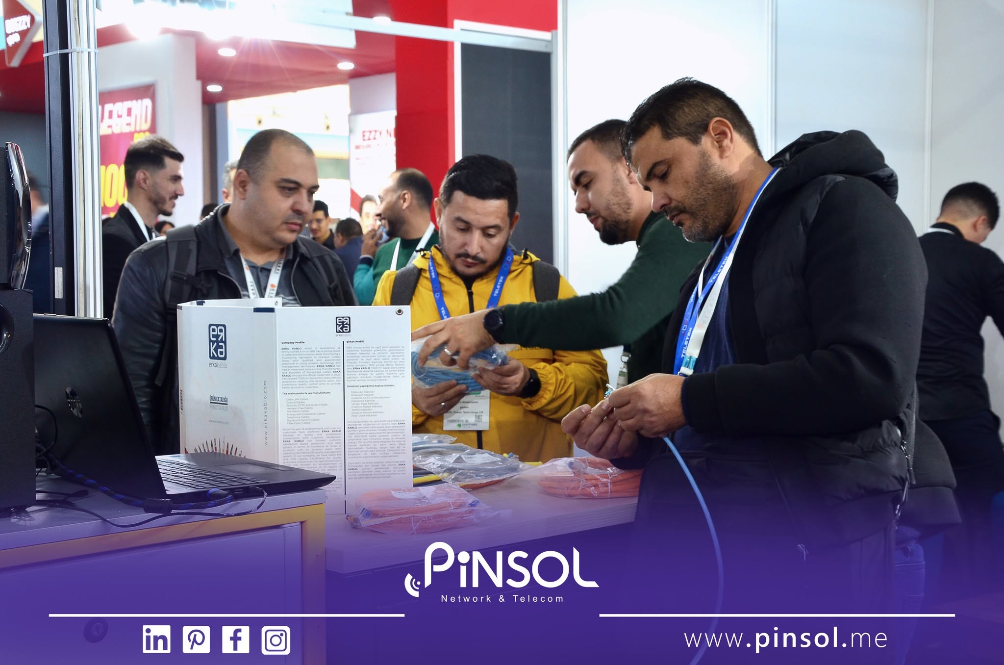 Banner PINSOL -/ALGERIA/ Integration of telecom networks and security solutions.